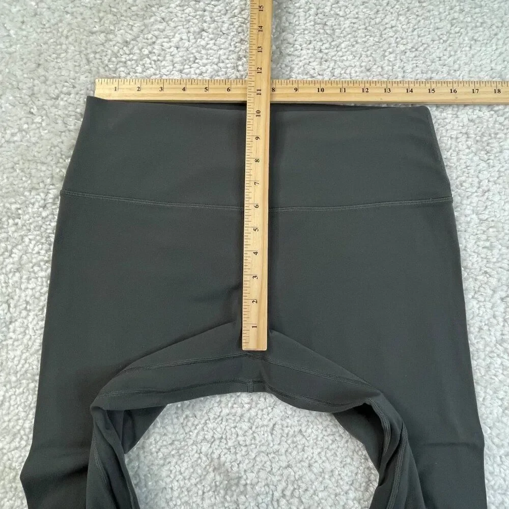 Lululemon Align High Rise Crop Legging Graphite Grey Womens 12